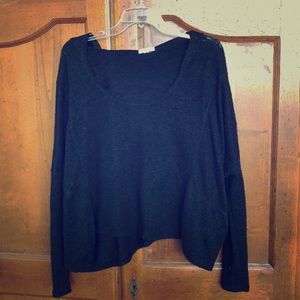 Urban Outfitters black crop hoodie